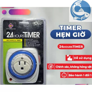 Ổ cắm hẹn giờ tự động - Timer hẹn giờ thông minh Aqua chạy cơ chuyên dụng cho thủy sinh