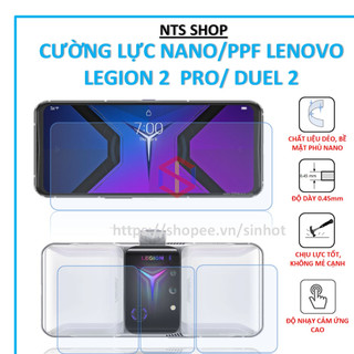 Dán cường lực dẻo 9h/PPF chống xước Lenovo Legion 2 Pro/ Lenovo Legion Duel 2