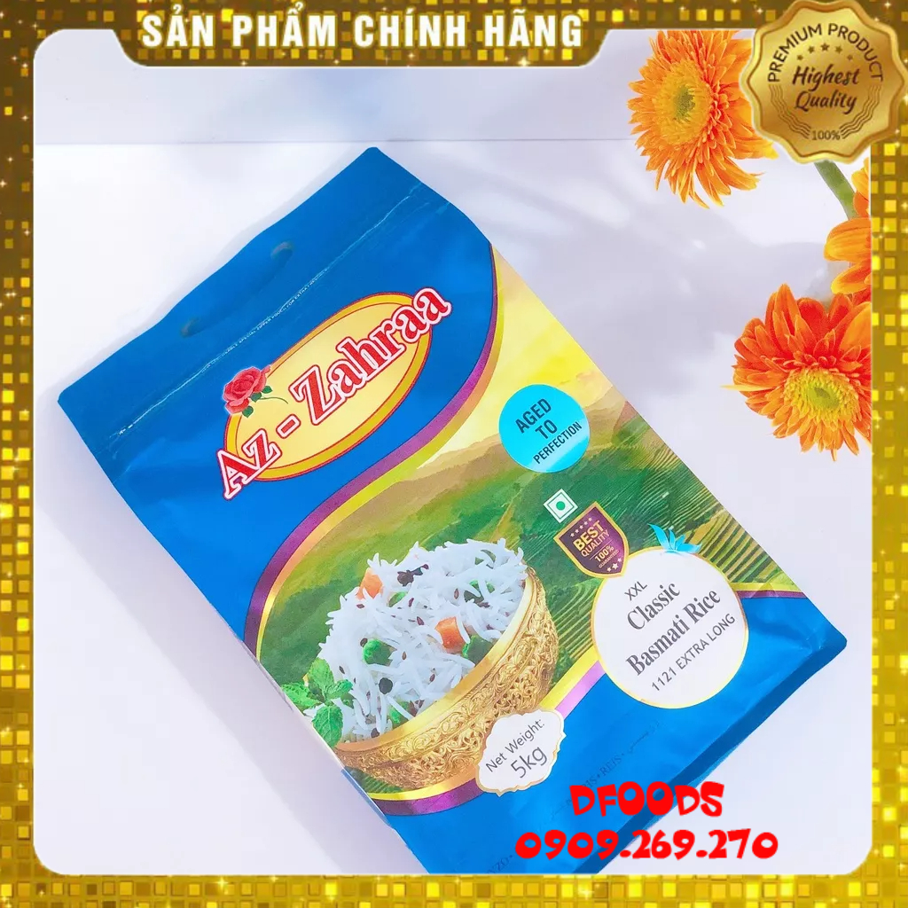 Gạo Ấn Độ Basmati Rice 5kg ngừa tiểu đường, giảm cân