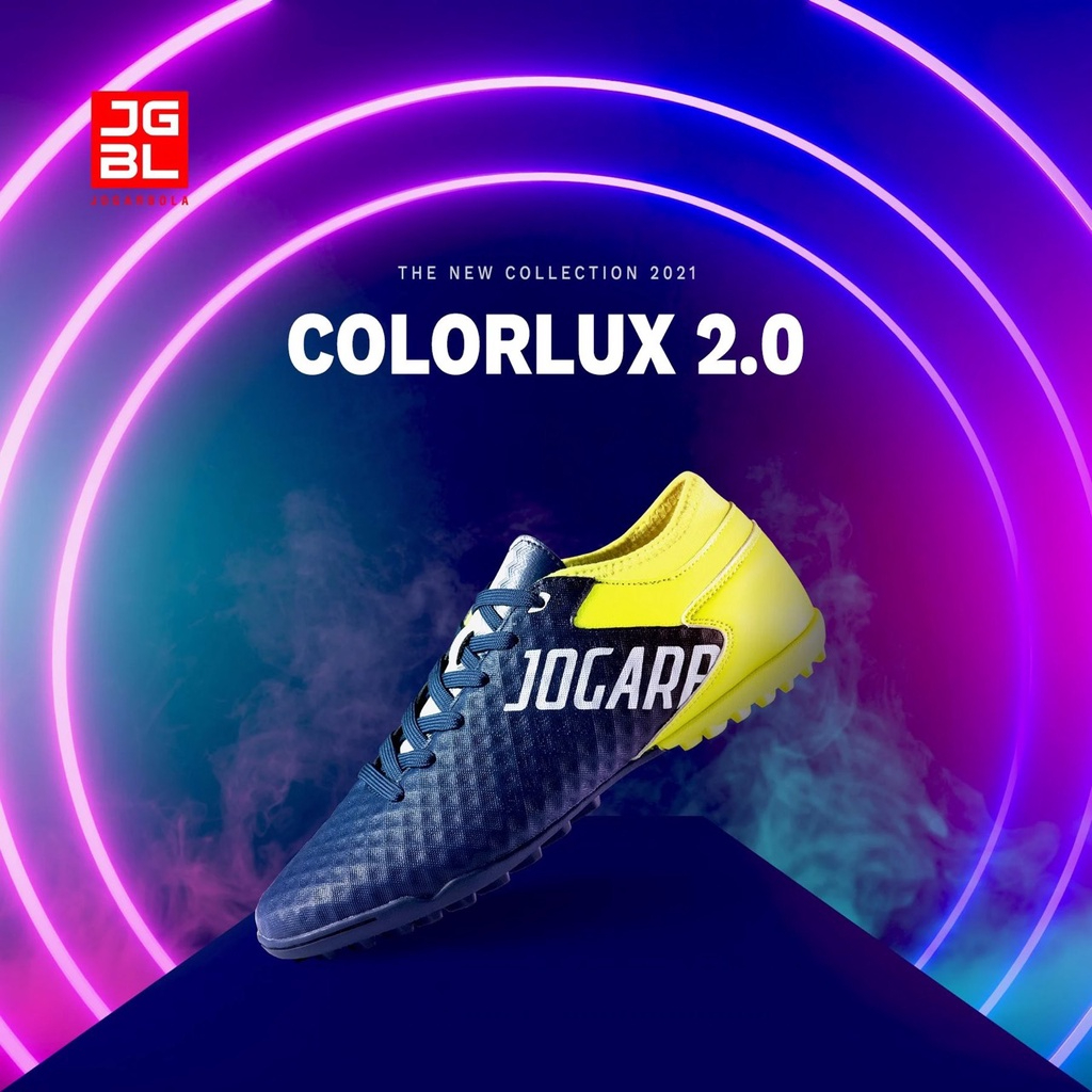 Giày bóng đá nam cỏ nhân tạo Colorlux 2.0 Màu Xanh Navy cổ chun chính hãng Jogarbola Nhật Bản