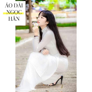 áo dài trắng học sinh lụa mỹ