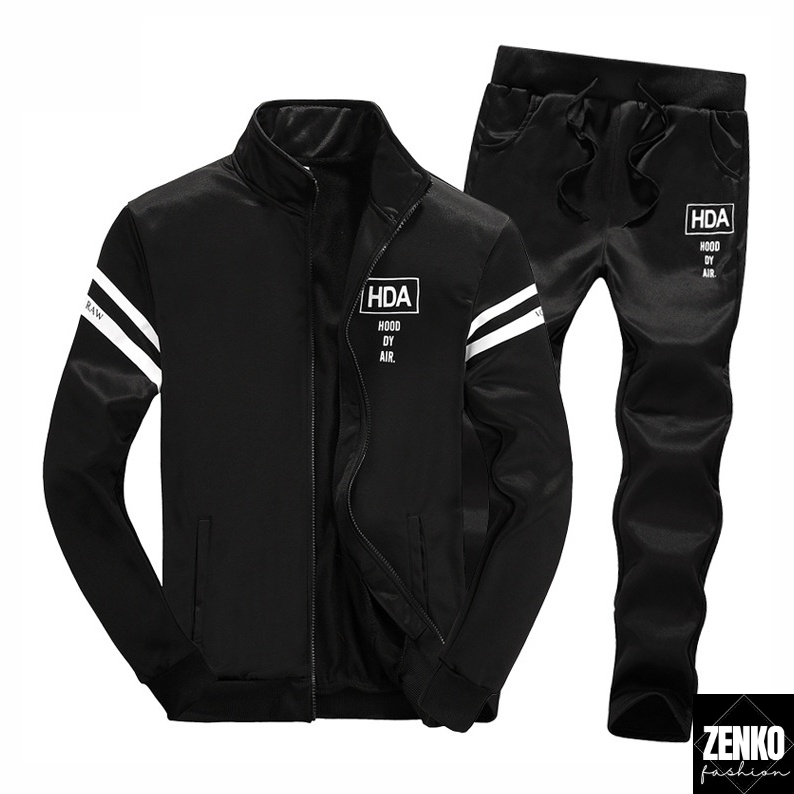 Bộ Quần Áo Khoác Nhẹ Nỉ Thu Đông Năng Động Nam Họa Tiết Chữ Zenkonam MEN QA 022