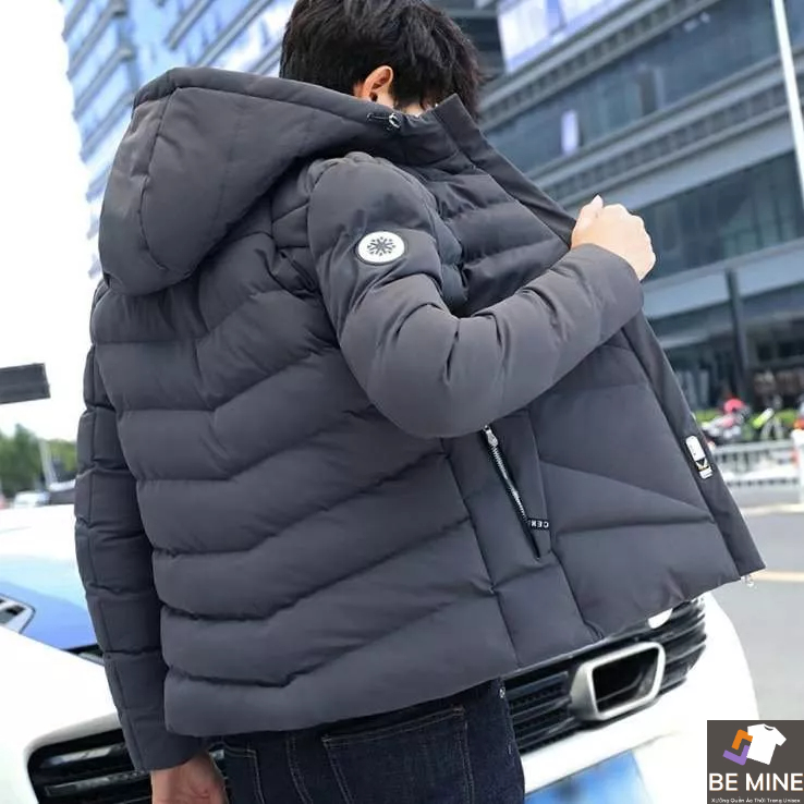 Áo Phao Nam 3 Lớp Khóa Mũ Thời Trang Nam Cao Cấp BEMINE MEN JK 069