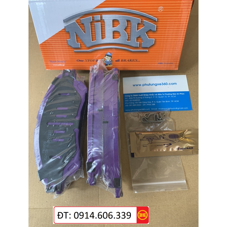 Bố thắng trước Mitsubishi Xpander #Mitsubishi: 4605B949 - #NIBK: PN9809 - #MK: D9078 (Bộ)