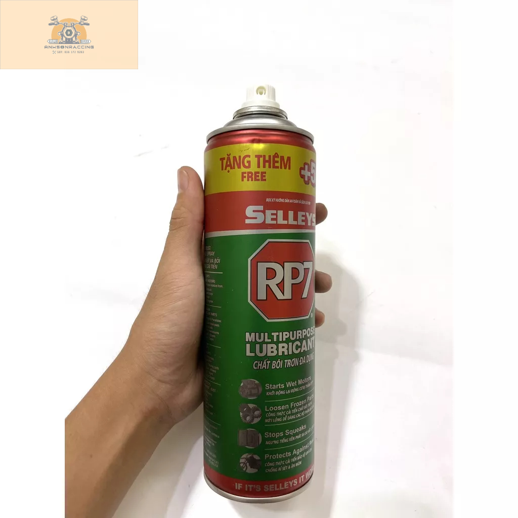 RP7 chai xịt rỉ sét và bôi trơn kim loại 350g