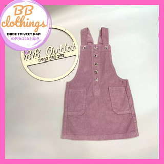 Váy yếm nhung cho bé gái lớn 4t - 12t sfera