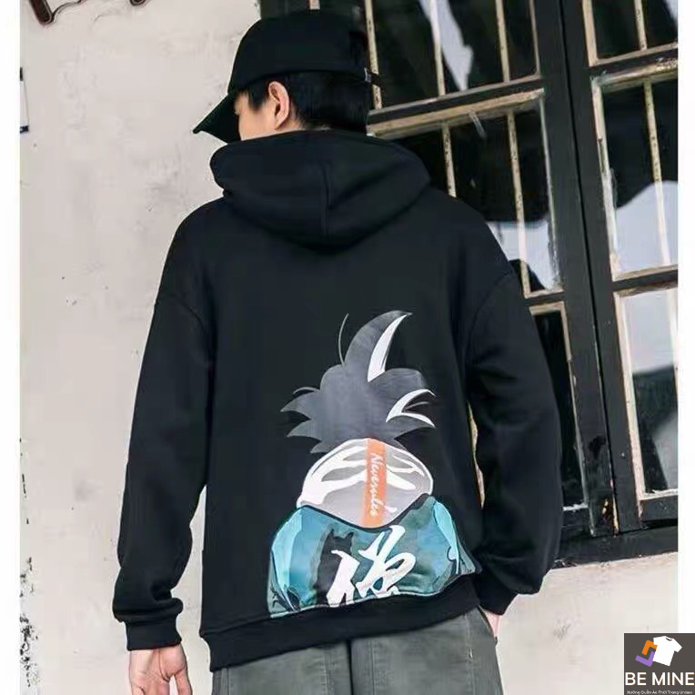 Áo Hoodie Nón Chui Trùm Đầu Nữ Nam Unisex Chất Vải Nỉ Poly 1 Túi WAH060