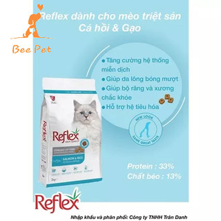 Hạt khô reflex sterilised vị cá hồi và gạo - hạt dành cho mèo đã triệt sản - gói 2kg