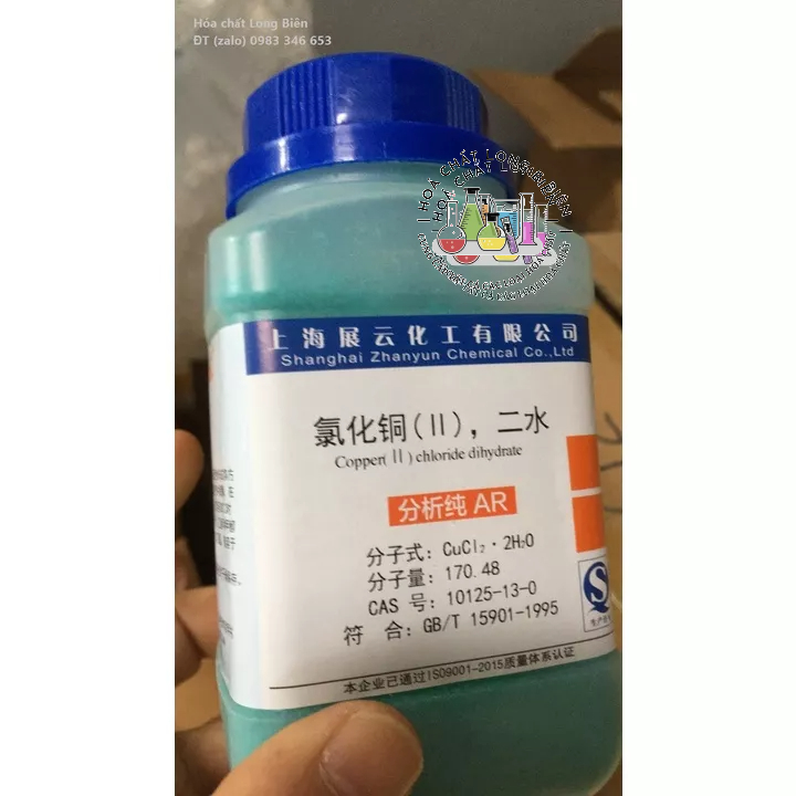 Hoá chất copper II chloride cas:10125-13-0 500g