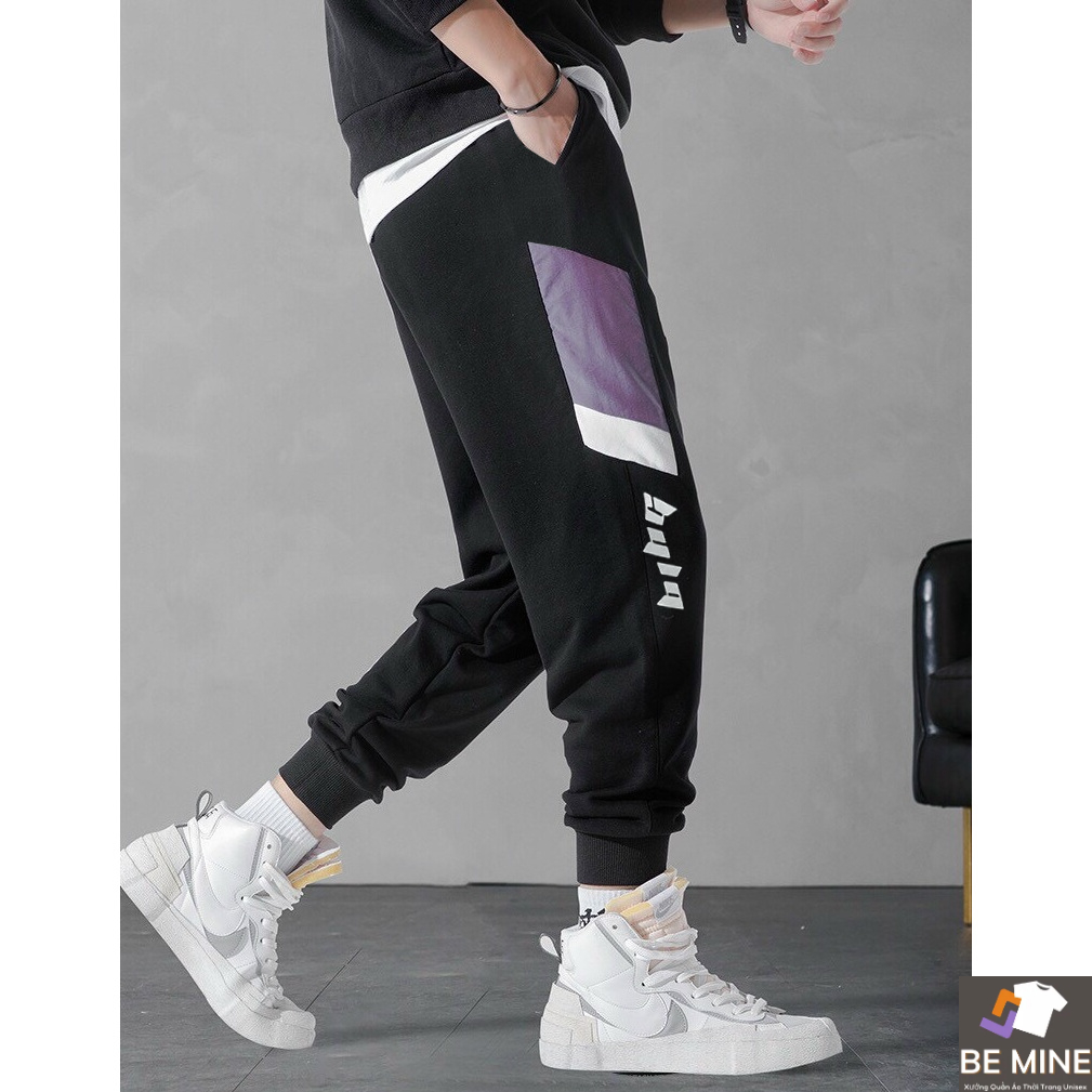 Quần Dài Nam Nữ Unisex Chất Vải Thun Dọc Tím Mula MQU076