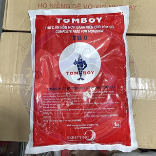 Thức ăn cám dạng viên cho tôm sú tomboy số 0 bịch 1kg