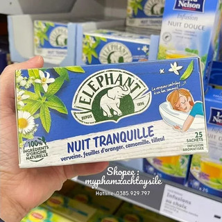 Trà ngủ ngon elephant pháp - trà túi lọc con voi