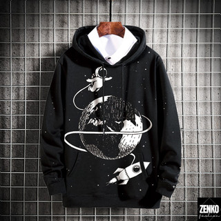 Áo Hoodies Nỉ Nam Họa Tiết Phi Hành Gia Và Tàu Không Gian Vũ Trụ Thời Trang Zenkonam MEN TOP 193