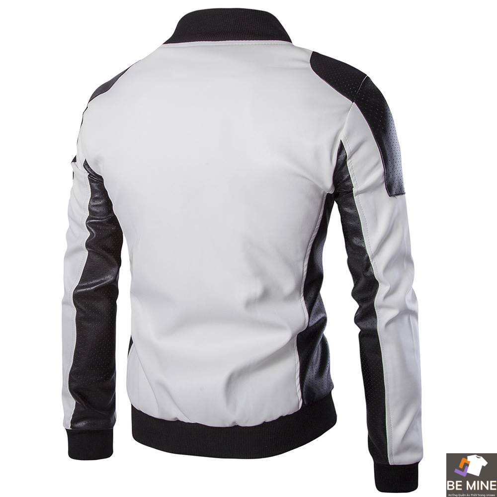 Áo Khoác Nhẹ Nam Kiêm Chống Nắng Phối Màu Đen Trắng BEMIE MEN JK 022