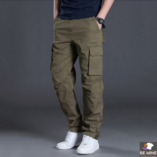 Quần Kaki Nam Ống Suông Cạp Chun Phối Túi Lính Chất Liệu Mềm Mại Phong Cách Ngầu Bụi Bặm BEMIE MEN QUAN 049