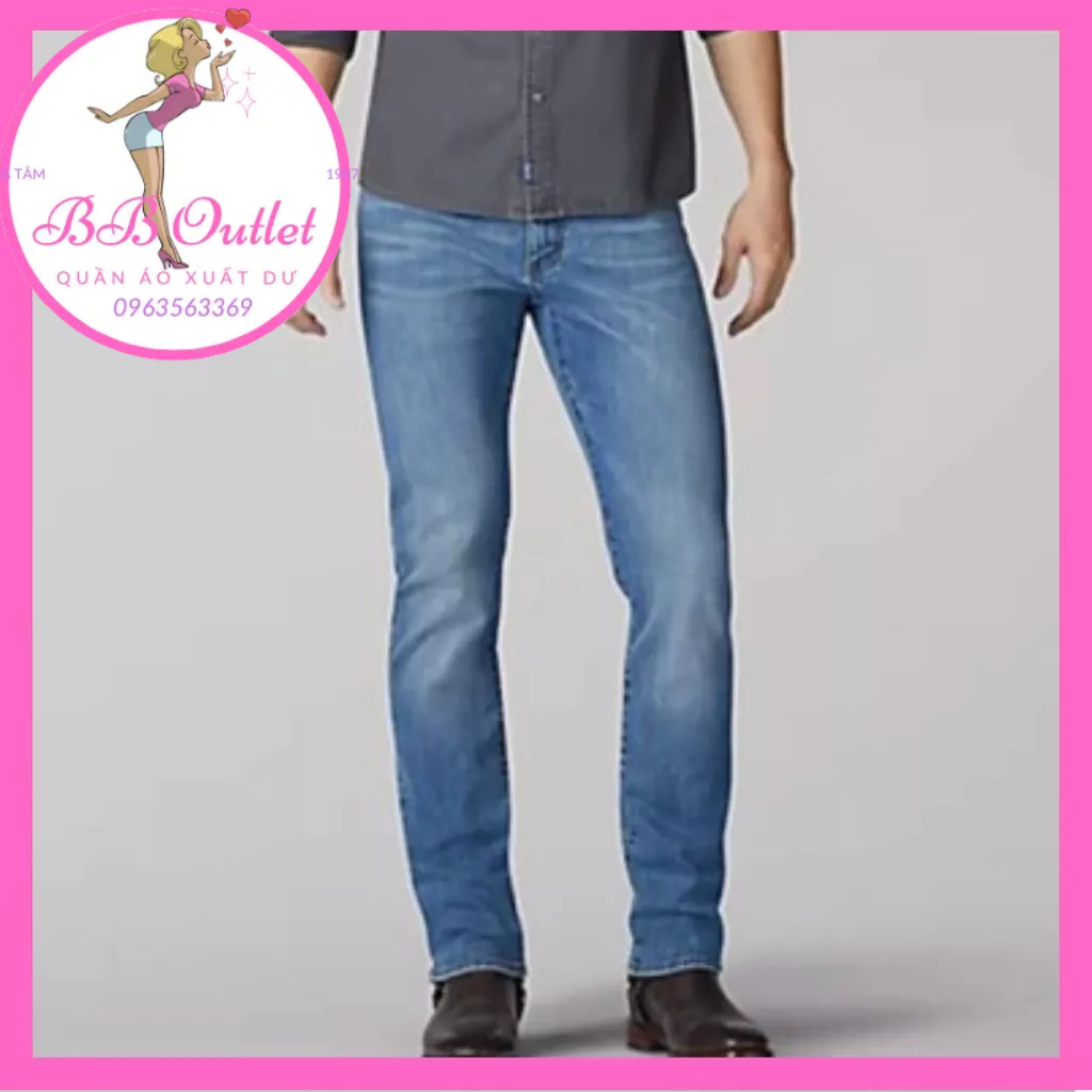Quần bò jeans nam ống suông Lee xuất Hàn