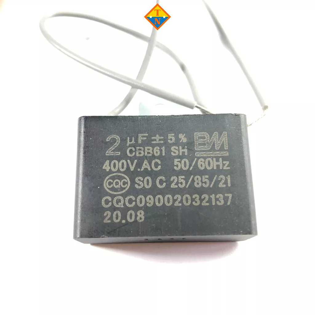 Tụ quạt 2uF / 2.5uF 400Vac cho các loại quạt thông dụng trong gia đình # phụ tùng quạt