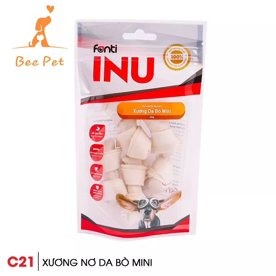 Xương gặm Fonti Inu - xương thưởng cho chó thơm ngon đủ vị