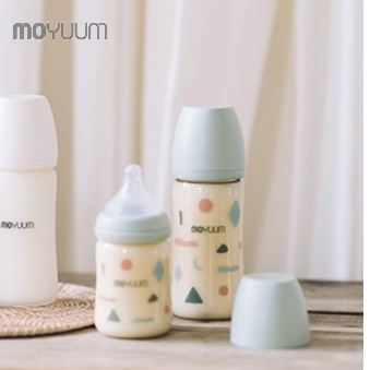 Bình sữa MOYUUM nhựa PPSU 170ml núm 0-3m (phiên bản Mây xanh)