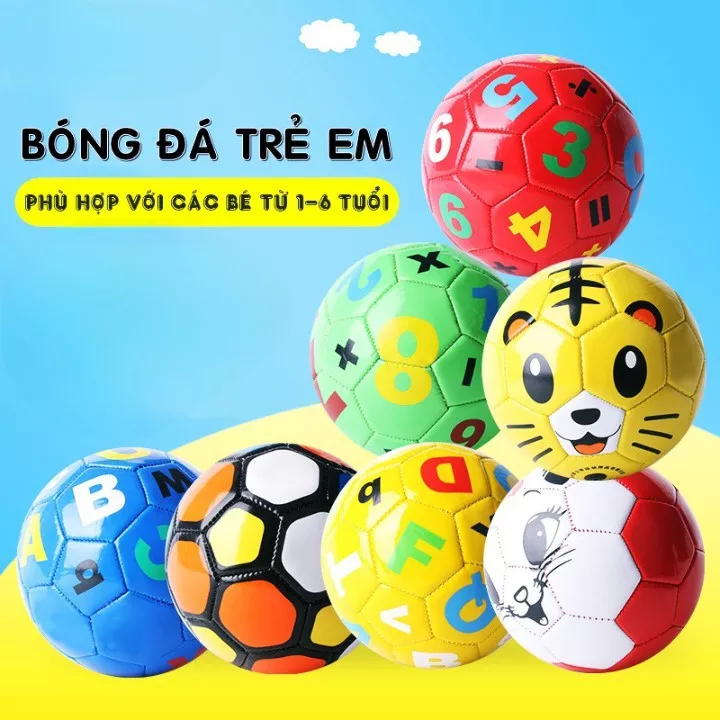 BÓNG ĐÁ MINI CAO SU NHIỀU HỌA TIỆT CHO BÉ YÊU