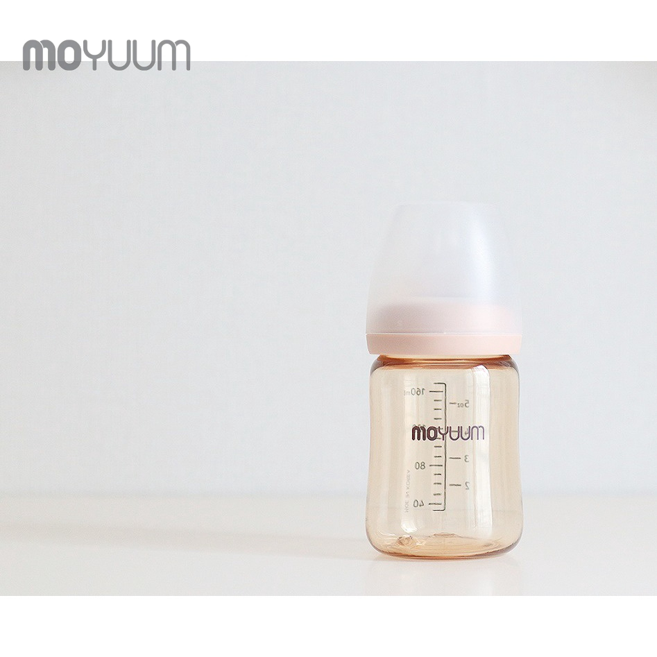 Bình sữa MOYUUM nhựa PPSU 170ml núm ty 0-3m (1 bình)