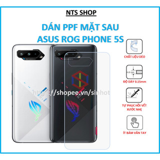 Dán PPF chống xước mặt sau Asus ROG Phone 5S