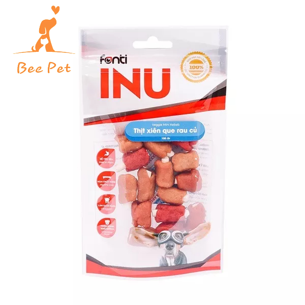 Xương gặm Fonti Inu - xương thưởng cho chó thơm ngon đủ vị