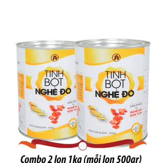  COMBO 2 LON TINH BỘT NGHỆ ĐỎ AN BÌNH  1KG  