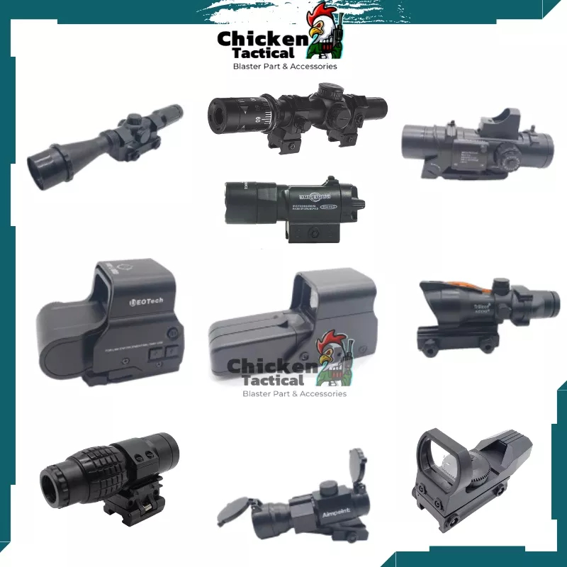 Đồ chơi nhựa mô hình nâng cấp tầm nhìn Nerf rãnh 20mm