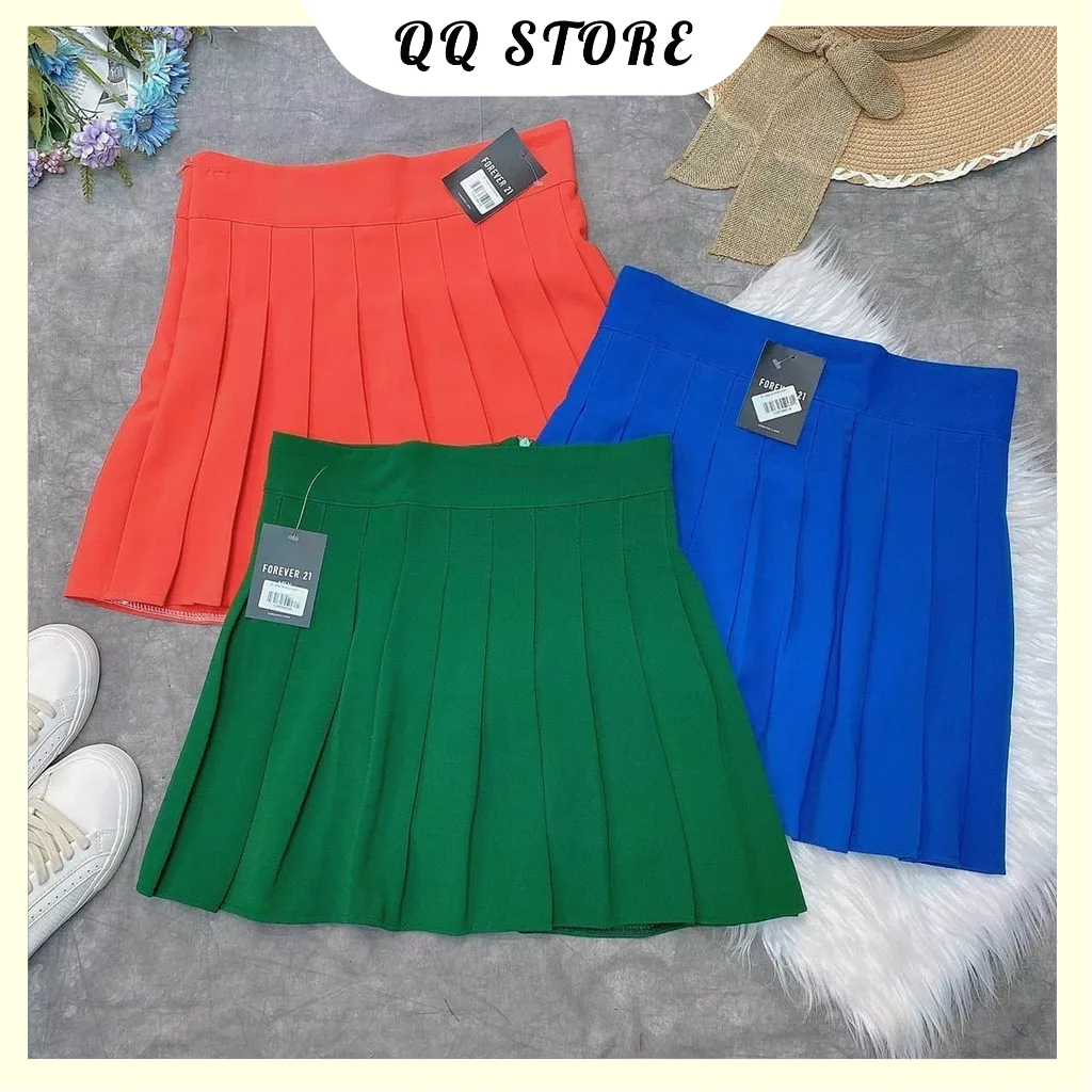 Chân váy nữ tennis dập ly kèm quần trong, Thiết kế thoáng mát,phong cách thời trang mua hè phối cùng áo croptop QQ store