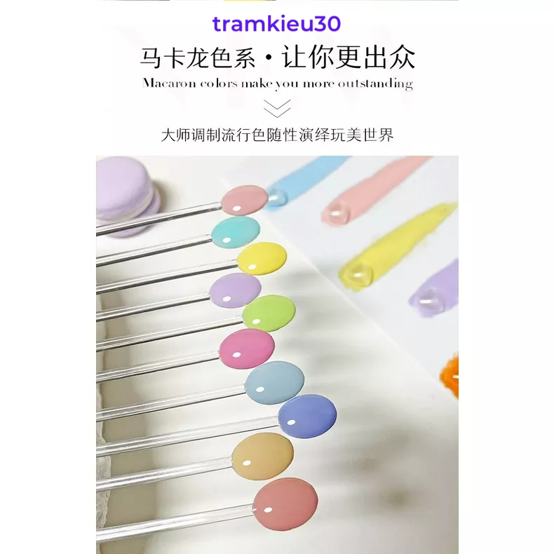 Sơn Gel AS Chai Xanh Mã MCL CAO CẤP Mới 2023 |pastel