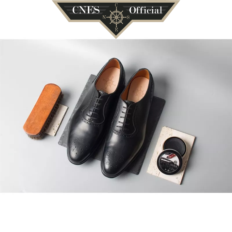 Giày Da Nam Buộc Dây Oxford Sang Trọng Lịch Sự Chất Liệu Cao Cấp Thương Hiệu CNES (M 1952)