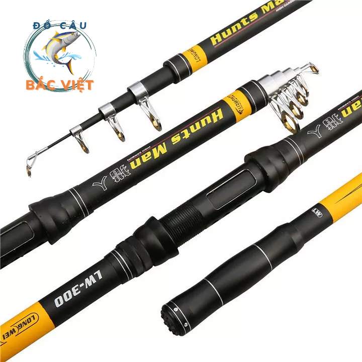 Cần câu máy Hunts Man LW tải cá 20kg từ 1m8 đến 3m6 siêu bền khỏe Đồ Câu Bắc Việt