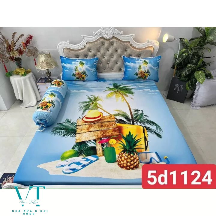 Bộ Drap Thun Lạnh Ý 5D