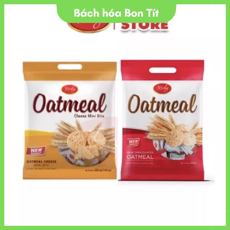Bánh Yến Mạch Richy Oatmeal Gói 220g