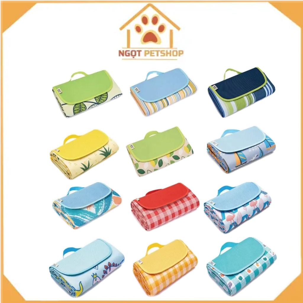 Chiếu Chống Thấm Nước - Chiếu Ngủ Trưa Văn Phòng - Thảm Du Lịch Dã Ngoại, Picnic Có Thể Gấp - Ngọt Petshop