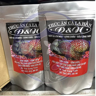 Combo 2 gói siêu tiết kiệm thức ăn cám cá la hán hãng đ&n bịch 100gr