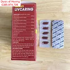 Bổ gan Livcaring gold new Diệp Hạ Châu - Thanh nhiệt, giải độc gan, hạn men gan giảm mề đay mẩn ngứa vàng da bảo vệ gan