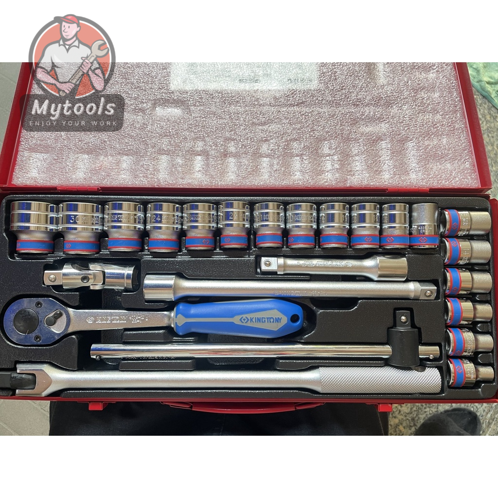 Bộ tuýp Kingtony 4526MR03 hệ số 1/2 24 chi tiết hệ mét
