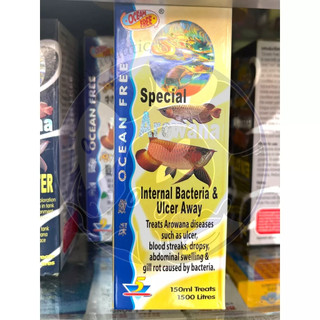 Dung dịch hỗ trợ cá rồng hãng ocean free số 5 singapore chai 150ml
