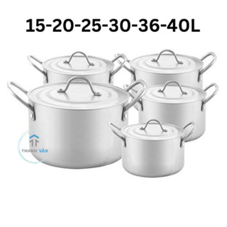 Nồi NHÔM Hải Phòng LỚN DÀY ĐẶC BIỆT Từ 15L Đến 120L (15L-20L-25L-30L-36L-40L)