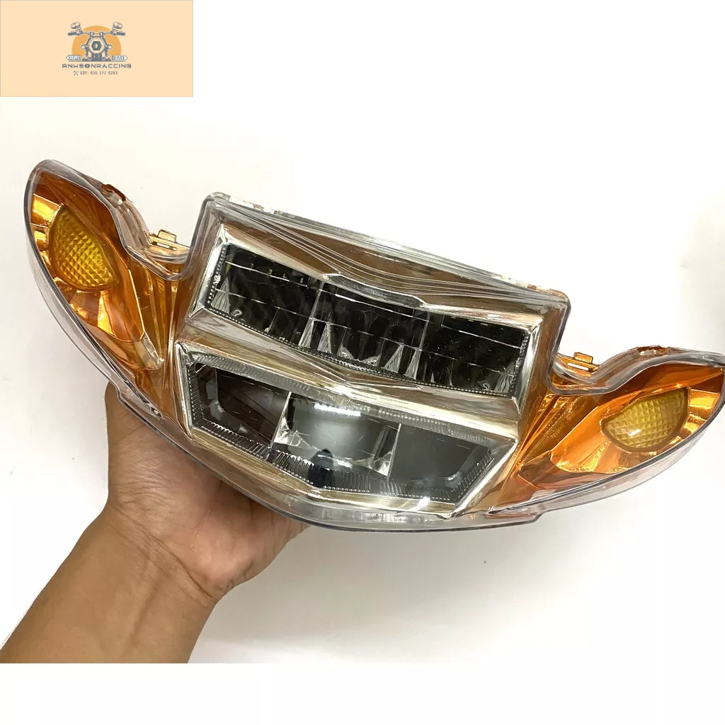 Chóa Đầu Đèn Pha Led 2 Tầng Zinpat Sirius, Si Hello 1:1 110 50cc,Zhipat Sihelo Sirius