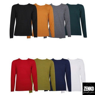 Áo thun nam dài tay cổ tròn thời trang zenkonam men top 028