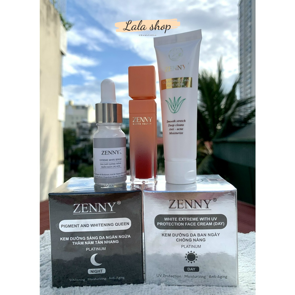 Kem Zenny Platinum  tặng sữa rửa mặt , serum - Chính hãng