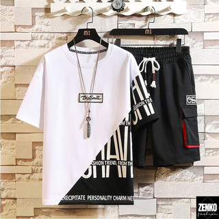 Bộ Quần Áo Thun Nam Thời Trang In Chữ BigSmits Cá Tính Năng Động Zenkonam MEN QA 085C W