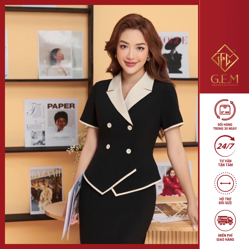 Set vét G5337 có bán rời sang chảnh trẻ trung có thể đi chơi hay công sở đều hợp thời trang CÓ BIGSIZE và bán rời áo