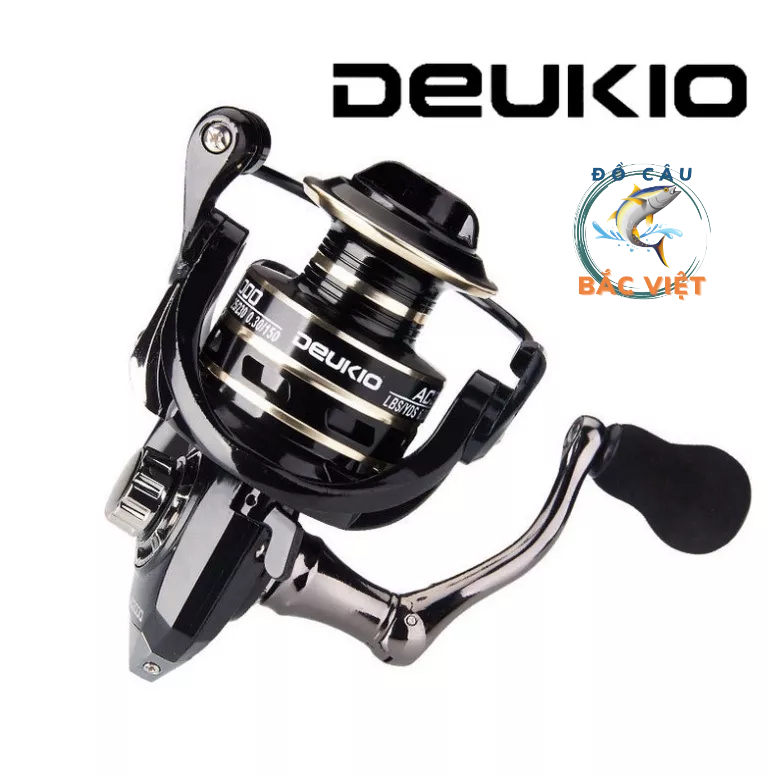 Máy câu đứng kim loại Deukio AC 2000-7000 Máy câu lure câu ngâm cao cấp Đồ Câu Bắc Việt