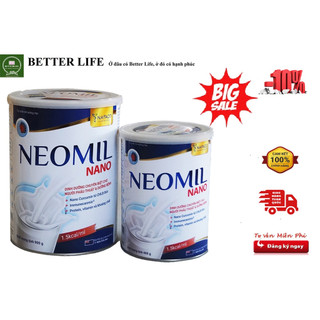 Sữa bột dinh dưỡng Neomil Nano 400g (Chuyên dùng cho người sau phẫu thuật, sau sinh giúp mau lành, giảm sẹo lồi ...)