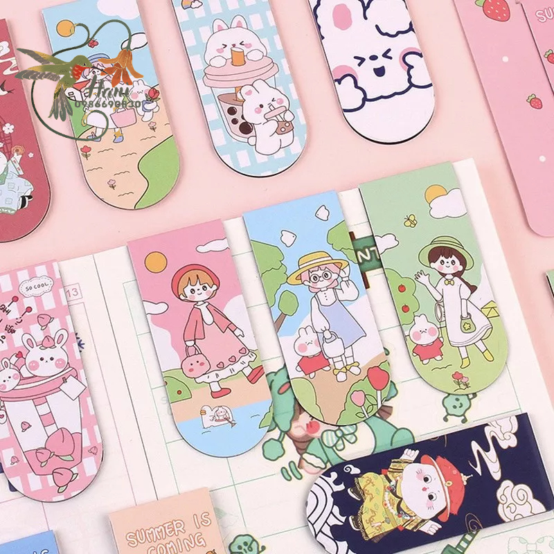 Bookmark Kẹp Đánh Dấu Trang Nam Châm Họa Tiết Dễ Thương Đáng Yêu. Phụ Kiện Trang Trí Sách Vở, Được Chọn Mẫu