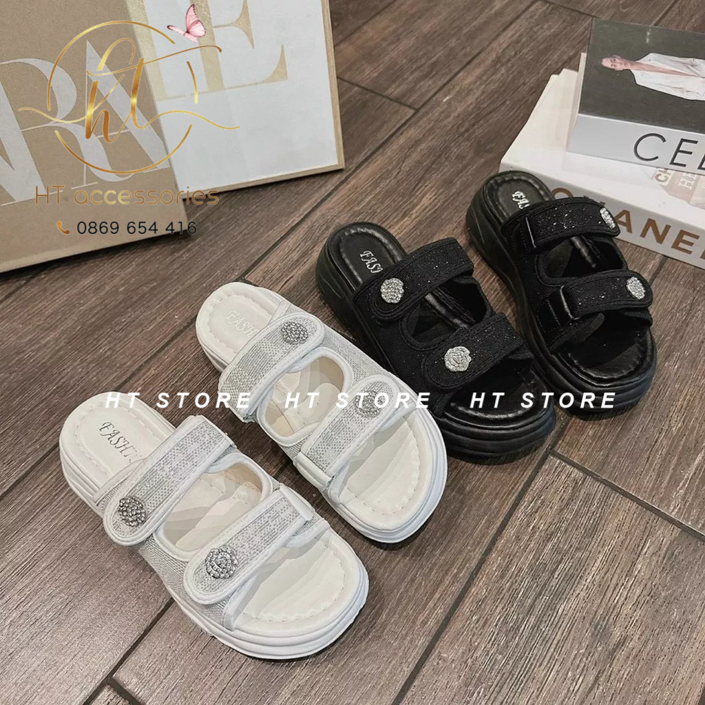 DÉP 2 QUAI VẢI PHỐI KHOÁ KIỂU ĐẾ PU CAO 5 PHÂN 𝐇𝐎𝐓 𝟐𝟎𝟐𝟑